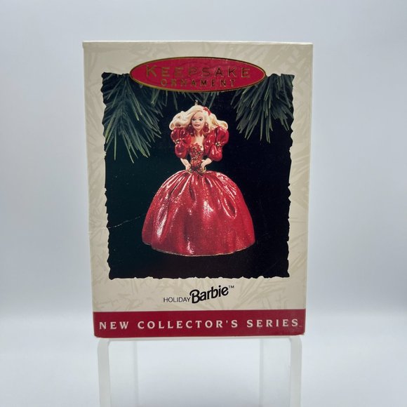 Barbie Hallmark Keepsake Ornament Holiday #1 In Series New Collector Series 1993 - Picture 2 of 8